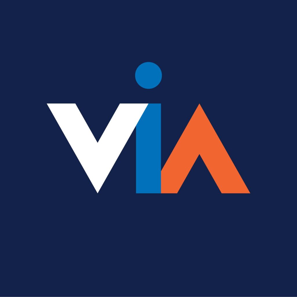 Logo de Via communication, agence de communication numérique, site web et agentique au Québec, Canada
